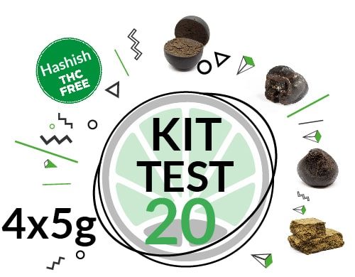 Test kit of 4 varieies of CBD Hash 5 grams