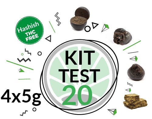 Test kit of 4 varieies of CBD Hash 5 grams