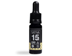 Bottle of CBD Oil 10 ml 15% - Sativa 