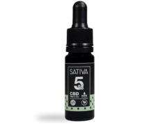 Bottle of CBD Oil 10 ml 5% - Sativa 