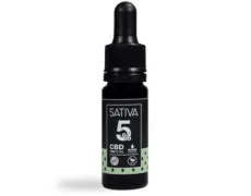 Bottle of CBD Oil 10 ml 5% - Sativa