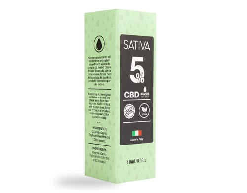 sativa-cbd-oil-5-package Package of CBD Oil 10 ml 5% - Sativa