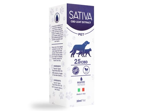 sativa-cbd-oil-for-dogs-cats-2-5-package Package of CBD Oil for Dogs 30 ml 2.5% - Sativa