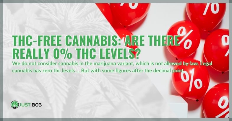 THC-free cannabis: are there really 0% THC levels?