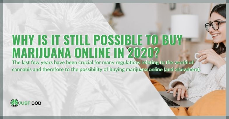 Why is it still possible to buy marijuana online in 2020?